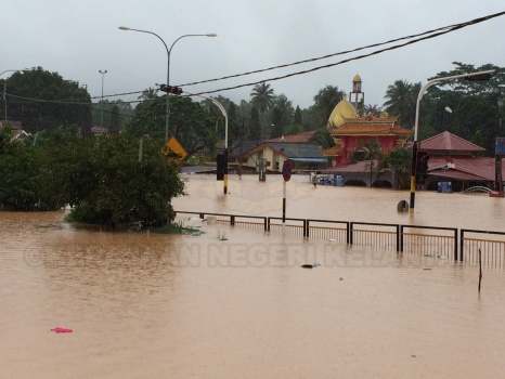 Keadaan Banjir Jajahan Gua Musang 2014