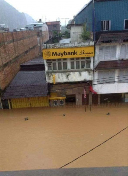 Keadaan Banjir Jajahan Gua Musang 2014