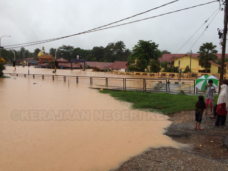 Keadaan Banjir Jajahan Gua Musang 2014