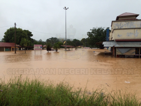 Keadaan Banjir Jajahan Gua Musang 2014