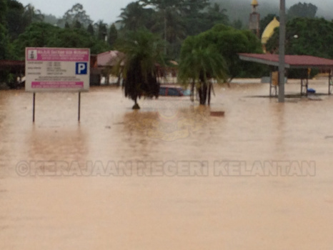Keadaan Banjir Jajahan Gua Musang 2014