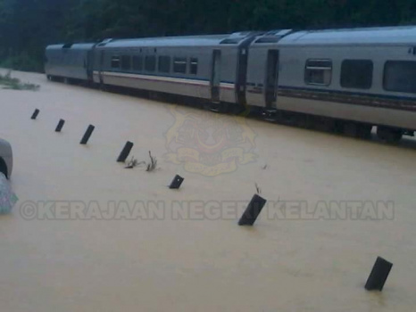 Keadaan Banjir Jajahan Gua Musang 2014
