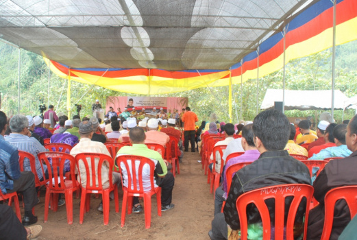 Majlis Pecah Tanah Projek Pembinaan Bangunan Pejabat Tanah & MDGM Lojing