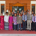 Sesi bergambar ahli rombongan English Teaching Assistant USA bersama YABhg Dato' Timbalan Yang Dipertua MAIK serta pegawai MAIK