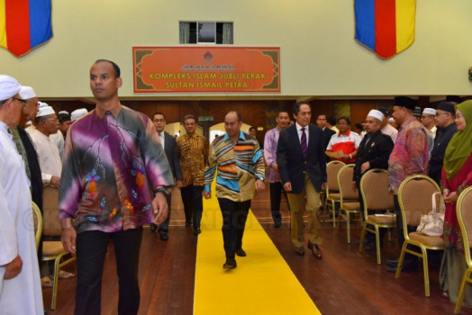 Keberangkatan tiba YTM Tengku Mahkota Kelantan ke Majlis Pelancaran Pusat Trauma Mangsa Banjir