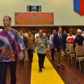 Keberangkatan tiba YTM Tengku Mahkota Kelantan ke Majlis Pelancaran Pusat Trauma Mangsa Banjir