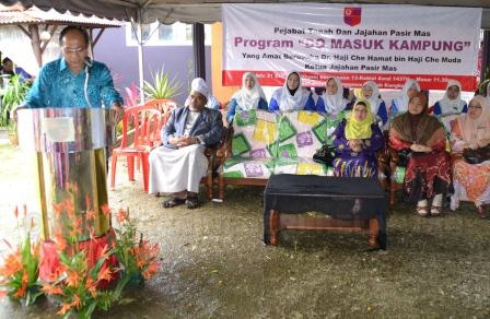 Program Ketua Jajahan Pasir Mas Masuk Kampung Pada 31 Disember 2015 di Pejabat Penggawa Daerah Kangkong