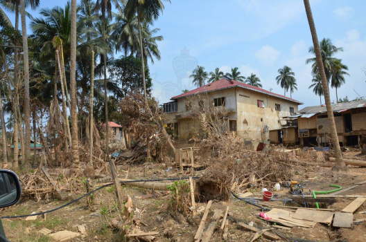 Keadaan Kampung Yang Dilanda Banjir