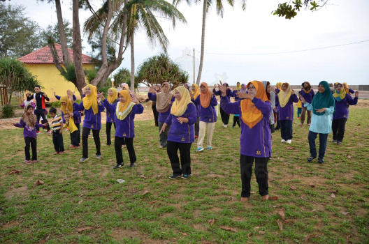 Senamrobik Sebelum Acara Bermula