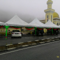 Akftiviti persiapan di perkarangan Masjid Long Tan Lojing sempena Pesta Flora 2015 16-11-2015