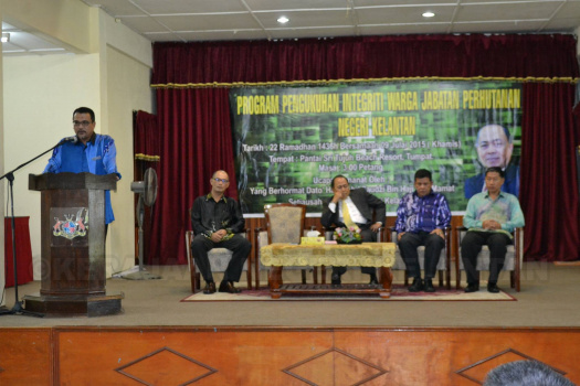 Program Pengukuhan Integriti Warga Jabatan Perhutanan Negeri Kelantan