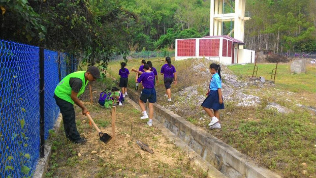 Penanaman Anak Pokok Oleh Pelajar SRJK (C) Pulai Sempena Hari Hutan Antarabangsa Ke-45 Di Gua Musang (4)