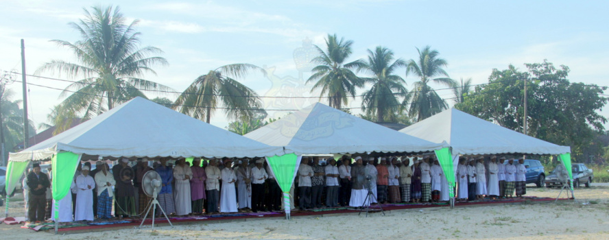 MAJLIS SOLAT HAJAT MULA KERJA PEMBINAAN MASJID BAHARU MUKIM BUNUT SUSU PADA 4 MEI 2016 DI TAPAK MASJID