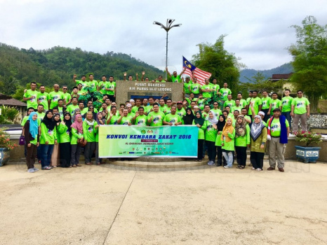 Peserta Konvoi di Pusat Rekreasi Air Panas, Ulu Legong, Baling, Kedah