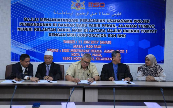 Majlis Menandatangani Perjanjian Usahasama Program Pembangunan di Bandar Baru Pasir Pekan, Tumpat