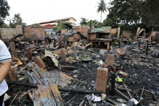 Ziarah Mangsa Kebakaran di Wakaf Mek Zainab, Kota Bharu