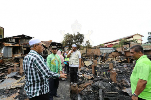 Ziarah Mangsa Kebakaran di Wakaf Mek Zainab, Kota Bharu