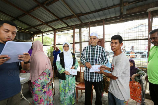 Ziarah Mangsa Kebakaran di Wakaf Mek Zainab, Kota Bharu