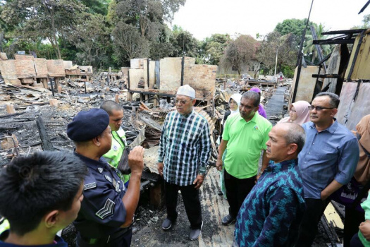 Ziarah Mangsa Kebakaran di Wakaf Mek Zainab, Kota Bharu