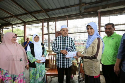 Ziarah Mangsa Kebakaran di Wakaf Mek Zainab, Kota Bharu