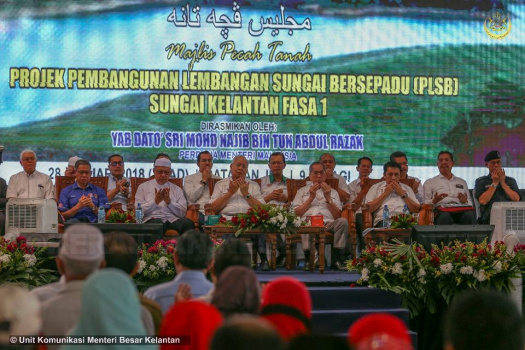 20180128 Majlis Pecah Tanah Projek Pembangunan Lembangan Sungai Bersepadu (PLSB) Sungai Kelantan Fasa 1 
