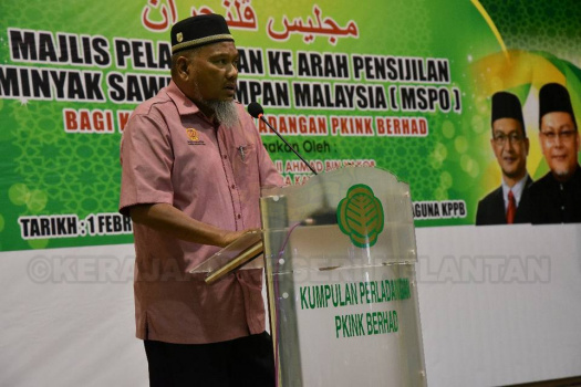  Pelancaran Ke Arah Pensijilan Minyak Sawit Mampan Malaysia (MSPO) bagi Kumpulan Perladangan PKINK Berhad (KPPB )