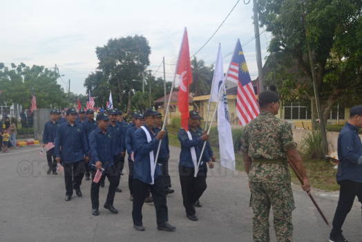 Perbarisan Sempena Sambutan Hari Kebangsaan Ke-62