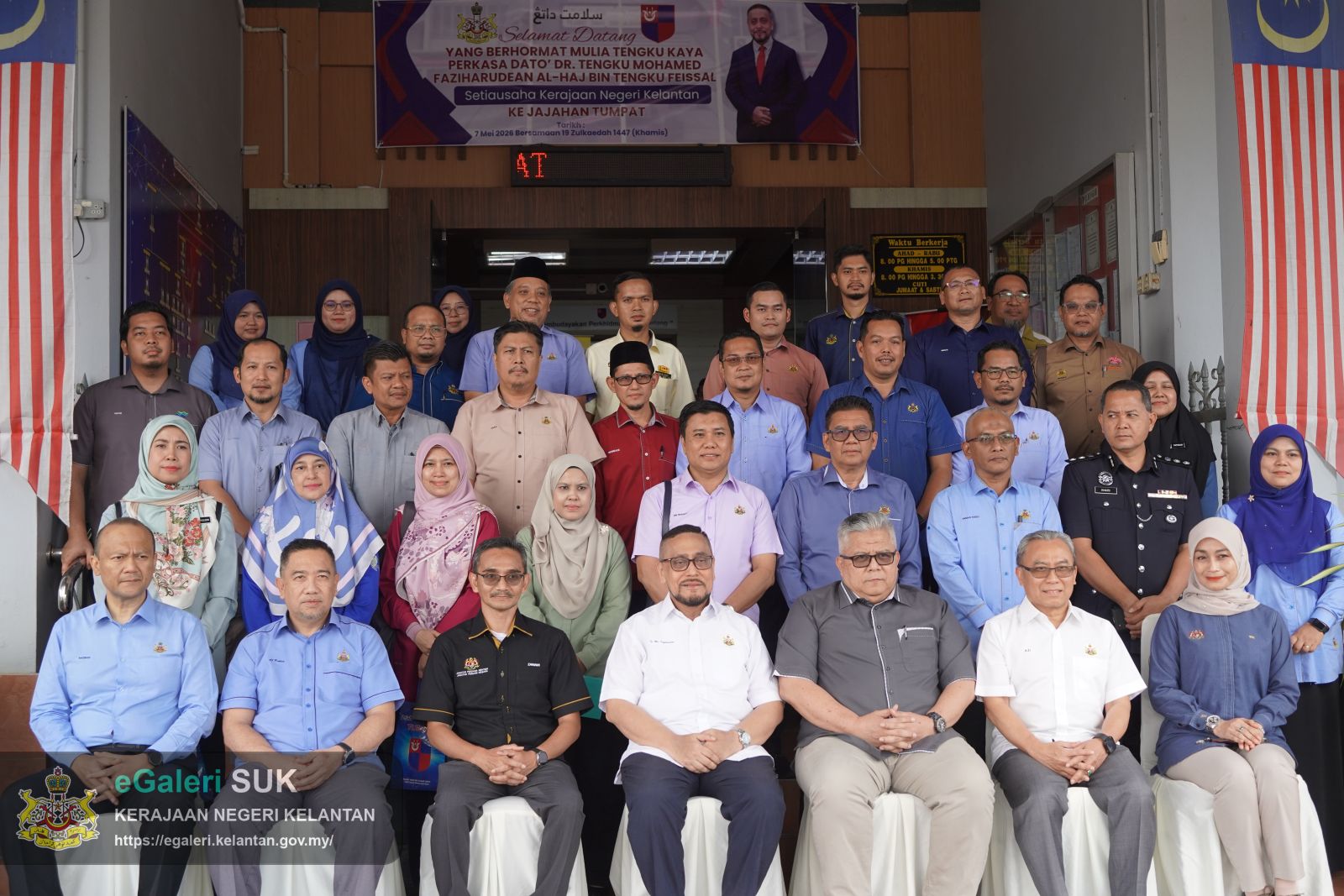 LAWATAN KERJA YBM TENGKU KAYA PERKASA SETIAUSAHA KERAJAAN KELANTAN KE JAJAHAN TUMPAT