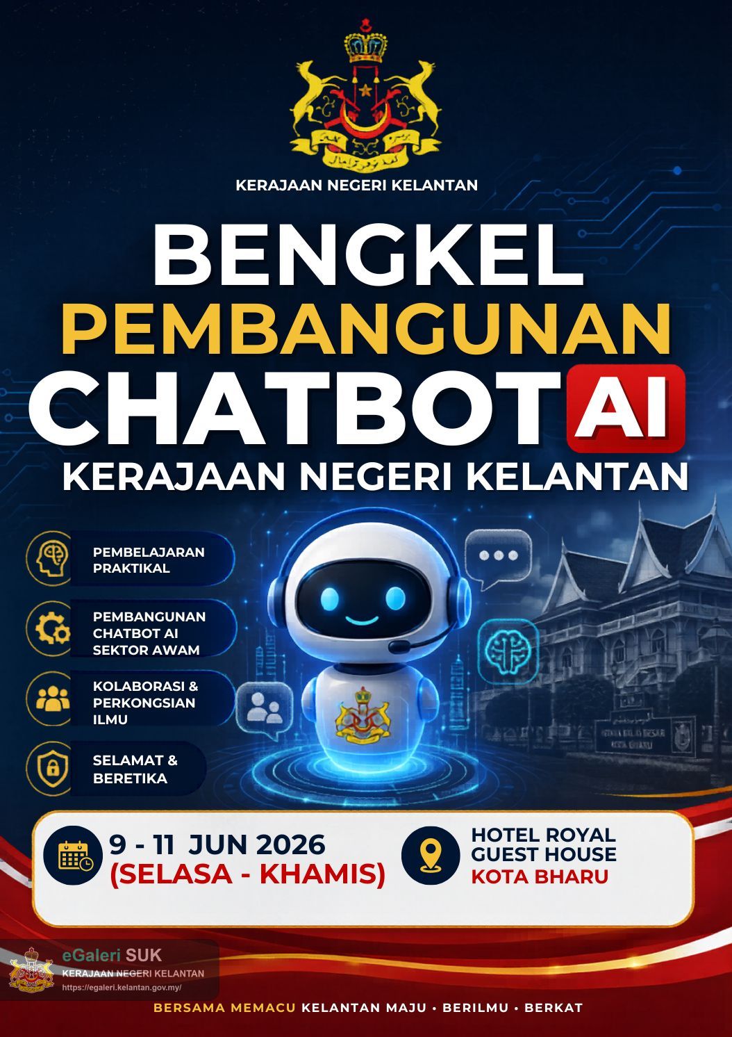 BENGKEL PEMBANGUNAN CHATBOT AI KERAJAAN NEGERI KELANTAN