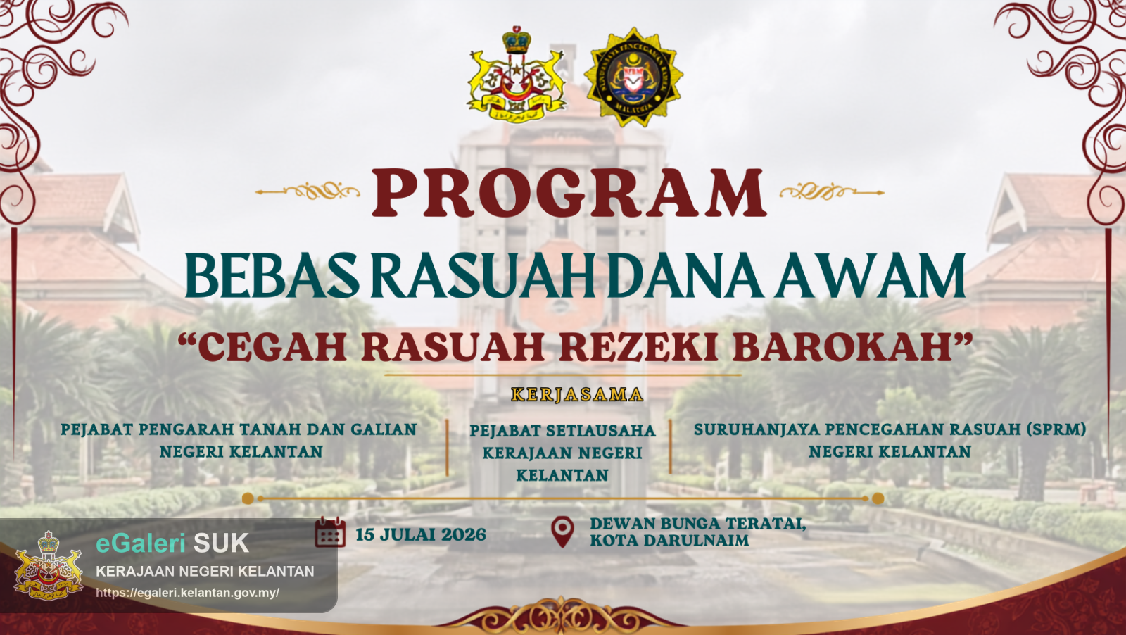 Program Pencegahan Rasuah Dana Awam Cegah Rasuah Rezeki Barokah