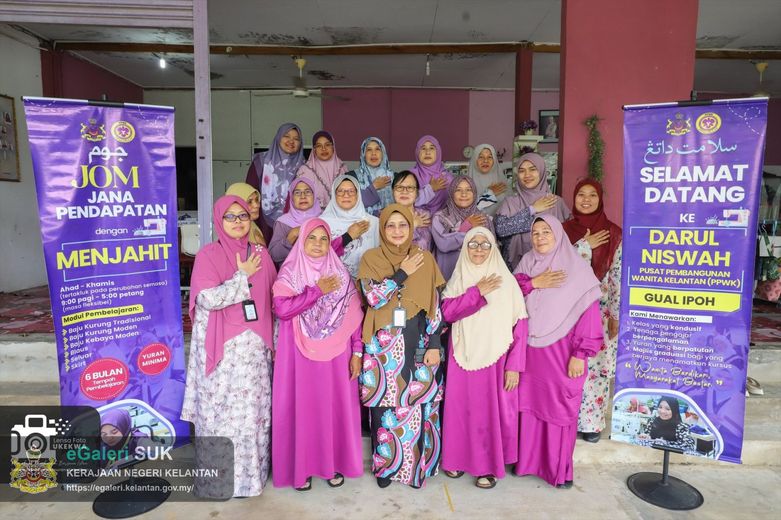 Lawatan kerja YABrs. Pn Pengarah U-KeKWa ke Darul Niswah (PPWK) Gual Ipoh