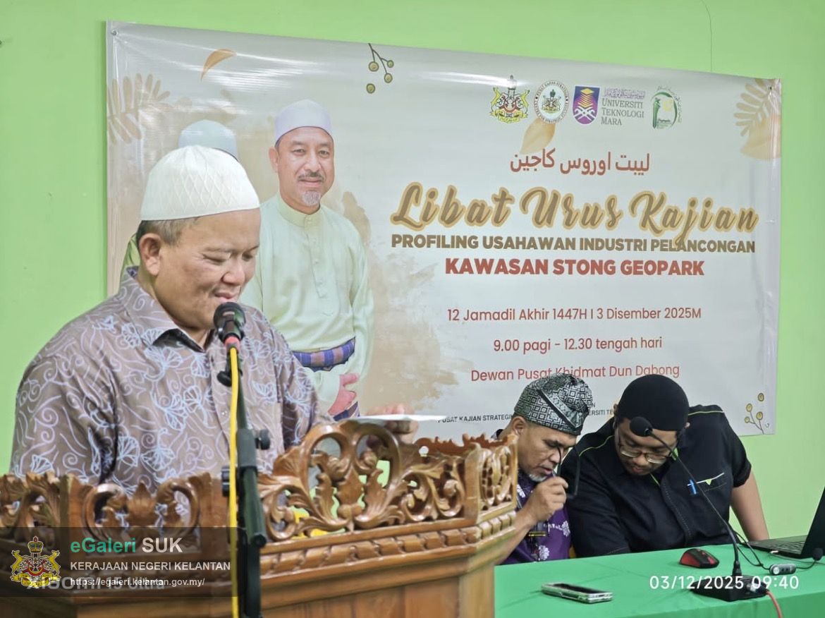 Libat Urus Kajian Profiling Usahawan Industri Pelancongan Kawasan Stong Geopark