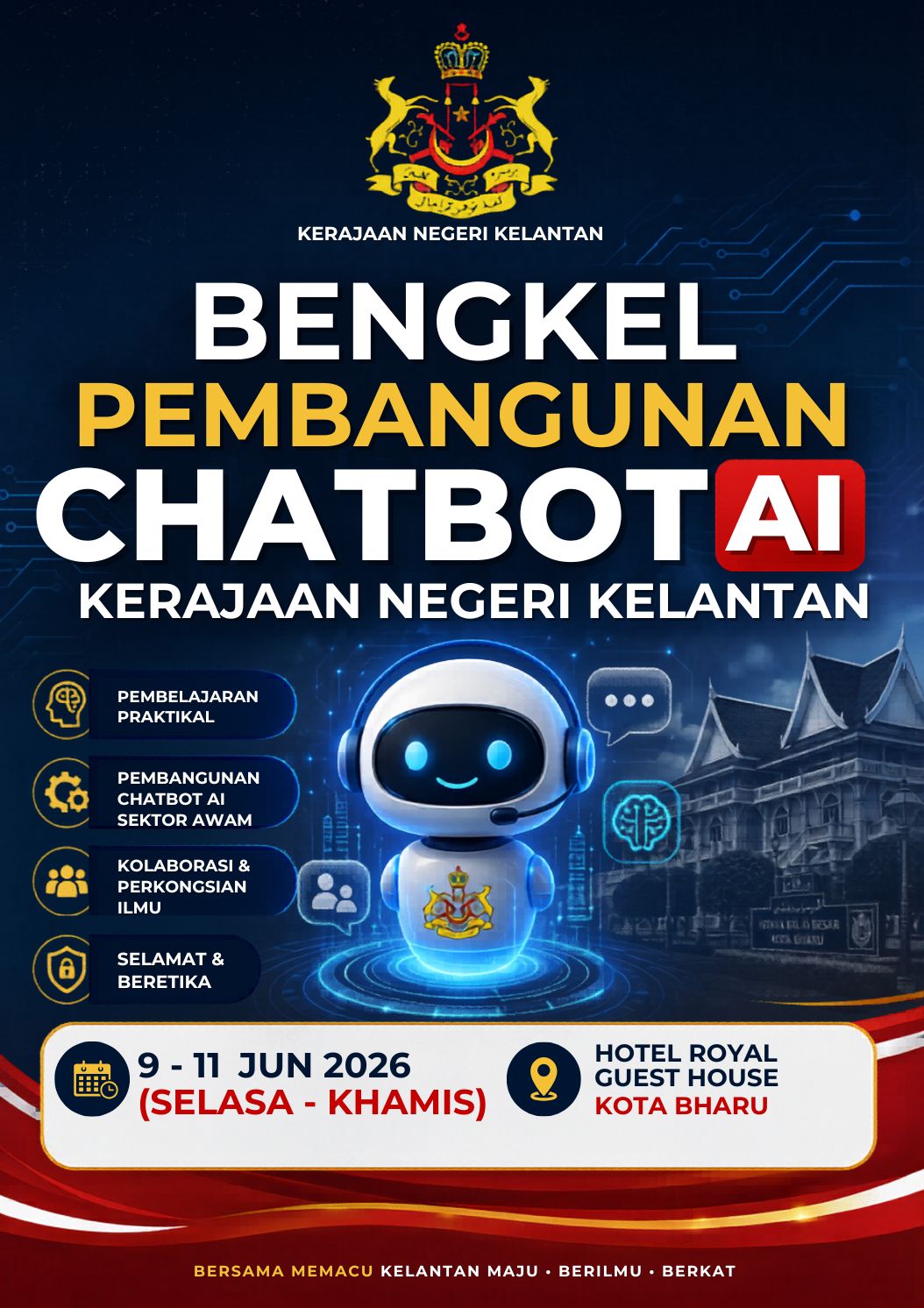 BENGKEL PEMBANGUNAN CHATBOT AI KERAJAAN NEGERI KELANTAN
