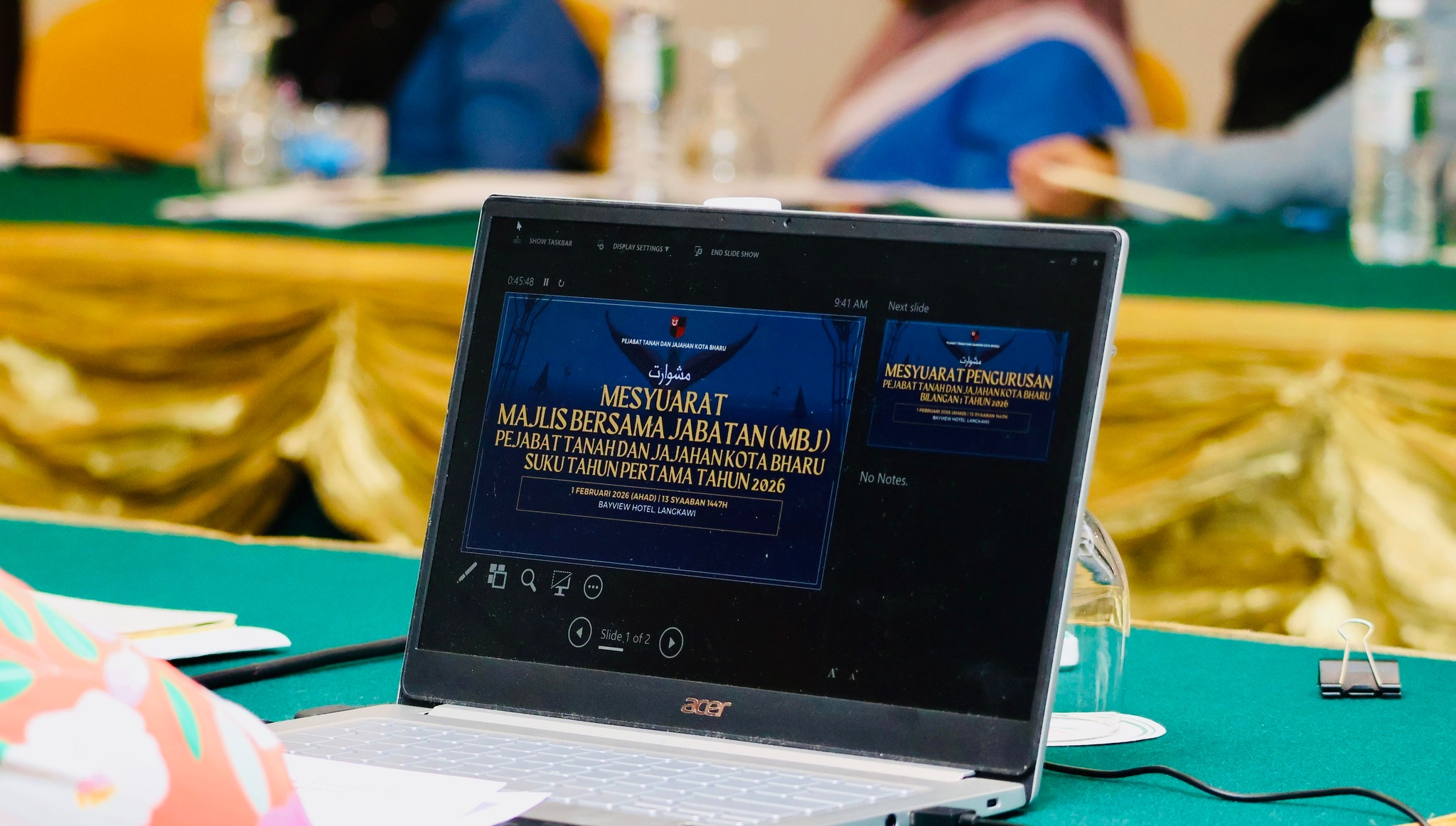 MESYUARAT MAJLIS BERSAMA JABATAN MBJ DAN MESYUARAT PENGURUSAN PEJABAT TANAH DAN JAJAHAN KOTA BHARU BILANGAN 1 TAHUN 2026