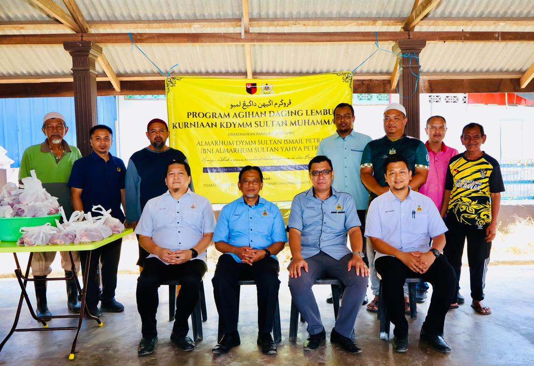 Agihan Daging Lembu Kurniaan KDYMM Sultan Muhammad V Bagi Jajahan Kota Bharu