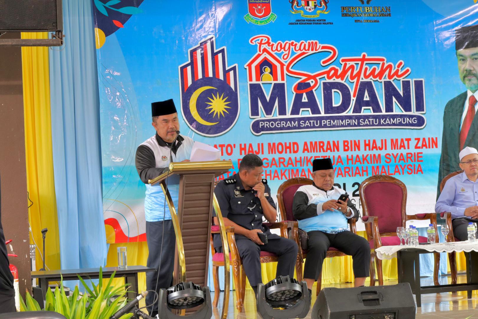 PERASMIAN SEMPENA PROGRAM SANTUNI MADANI JABATAN KEHAKIMAN SYARIAH MALAYSIA DI KAMPUNG PERMATANG RAMBAI