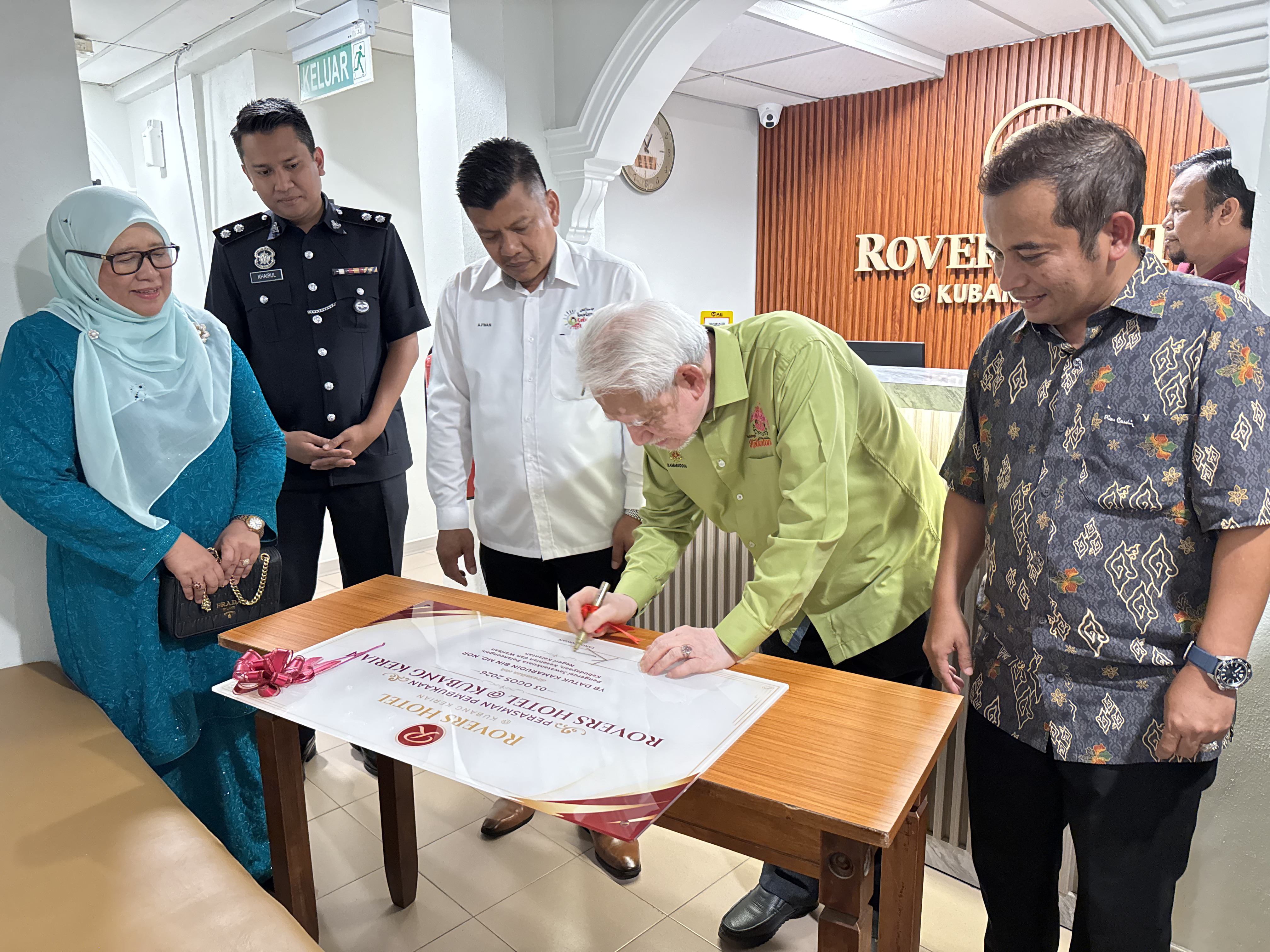 MAJLIS PERASMIAN PEMBUKAAN ROVERS HOTEL  KUBANG KERIAN